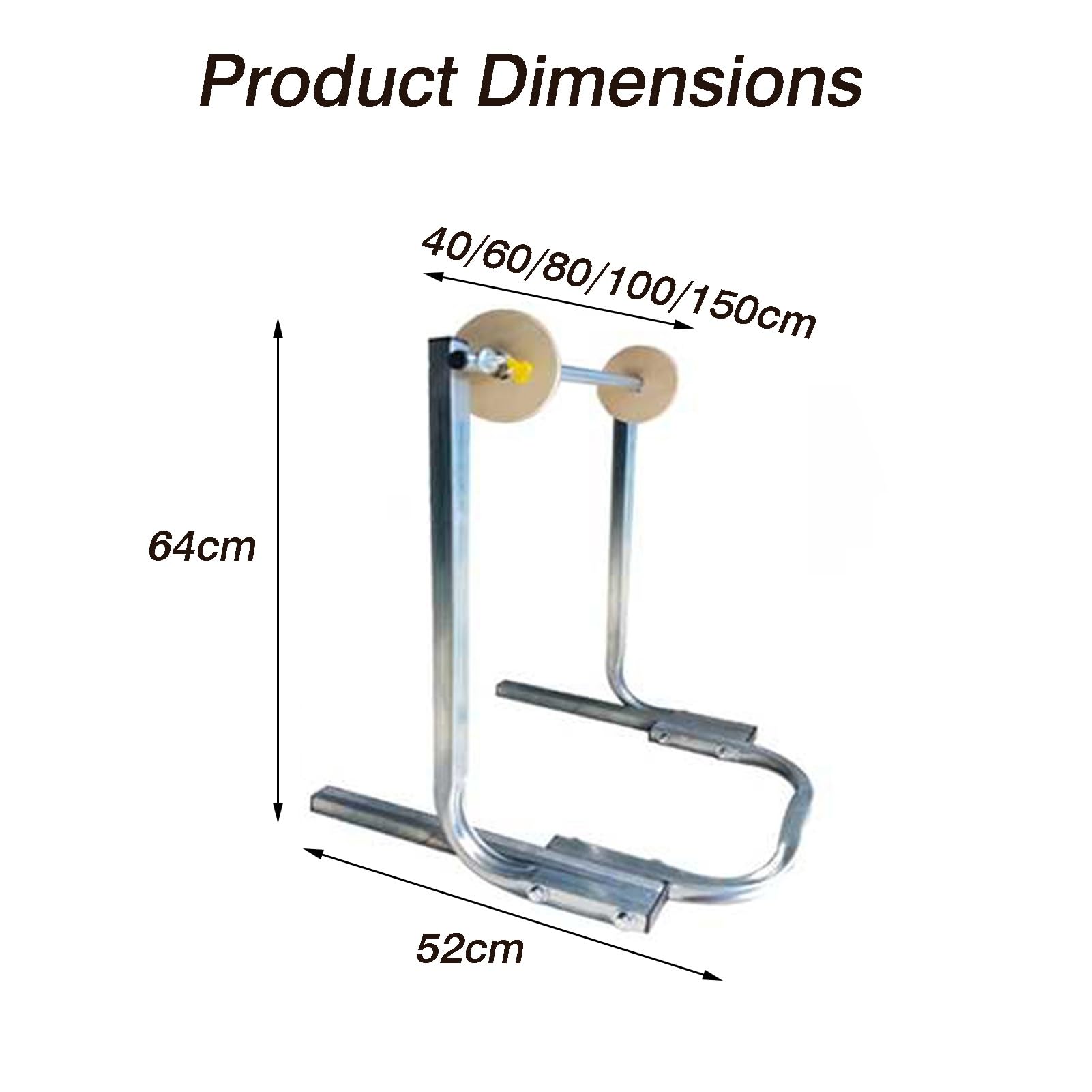 Luftpolsterfolien-Schaumstoffhalter, Manueller Tisch-Wickelrollenspender | Mit einfachem Folienwechsel, 100 kg Tragfähigkeit for Verpackung, Umzug und Versand(Width 40cm)