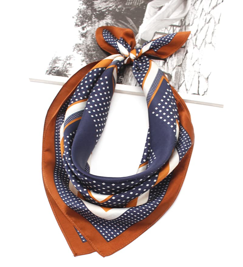 Image of ANDANTINO 100% Mulberry Silk Scarf -21 inch Square Neckerchief with Gift Packed