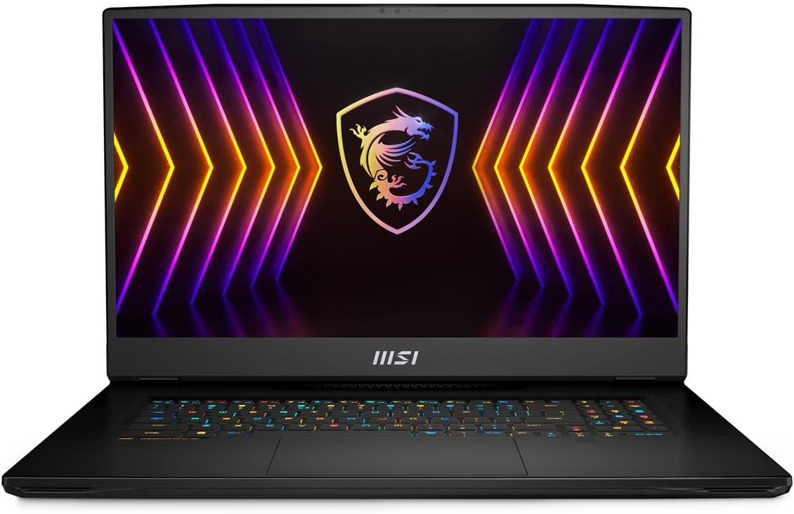 msi Titan GT77 17.3" UHD 120Hz Gaming Laptop: Intel Core i7-12800HX RTX 3070 Ti 32GB DDR5 1TB NVMe SSD, Thunderbolt 4, USB-Type C, Cooler Boost Titan, Win11 Pro: Core Black 12UHS-009