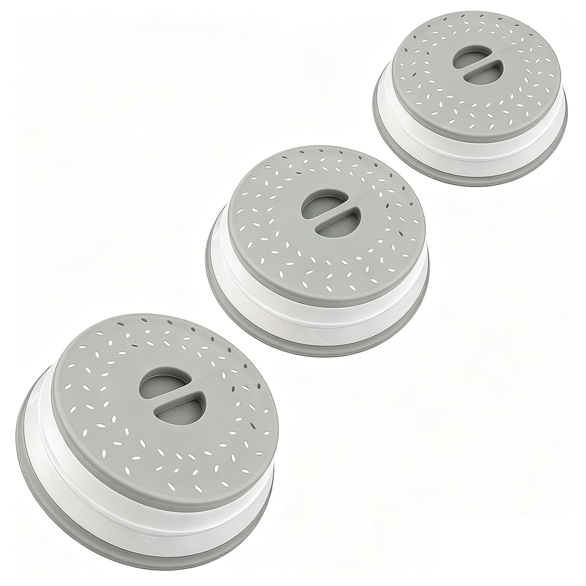 Set of 3 Collapsible Microwave Splatter Cover