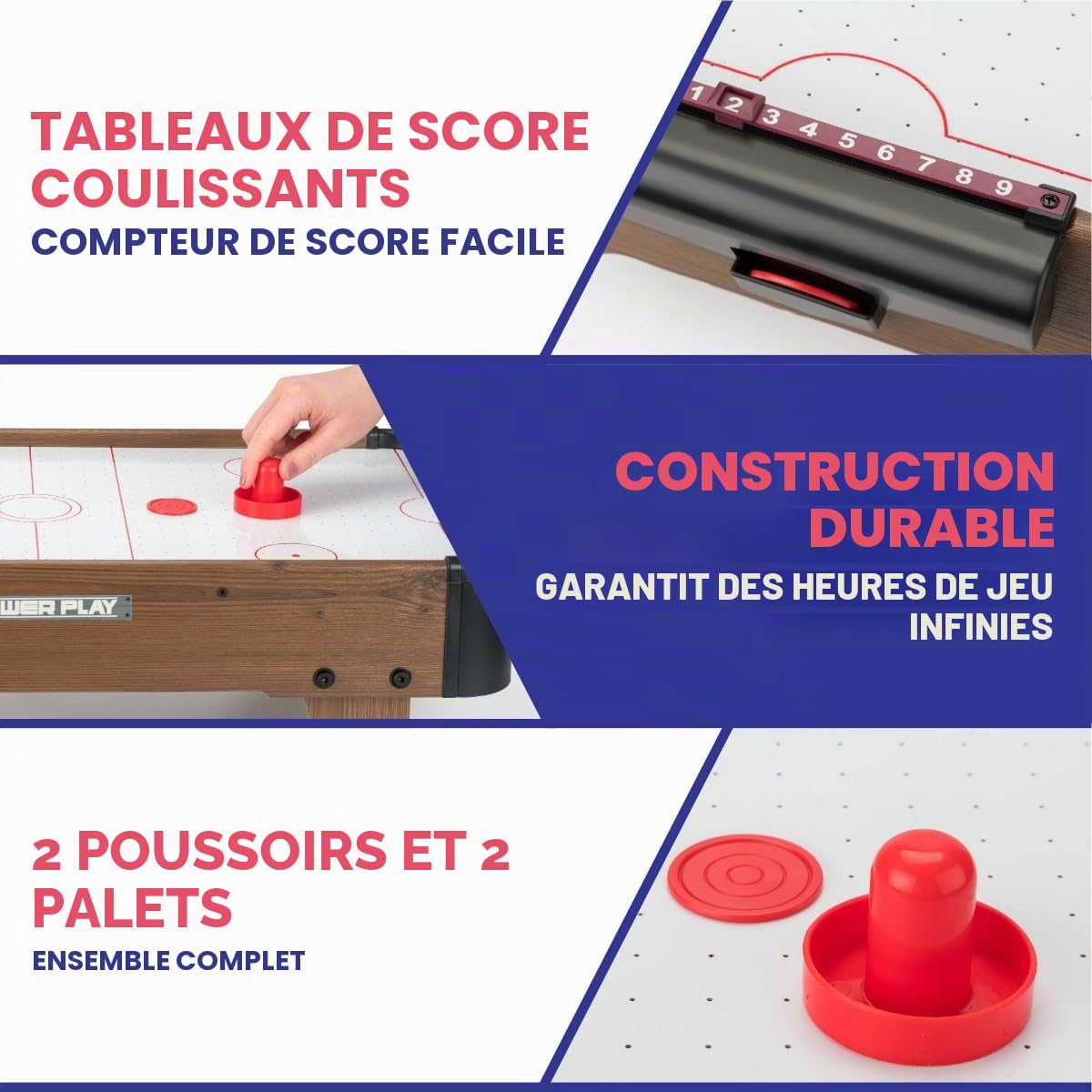 Power Play - Table de Jeu Air Hockey