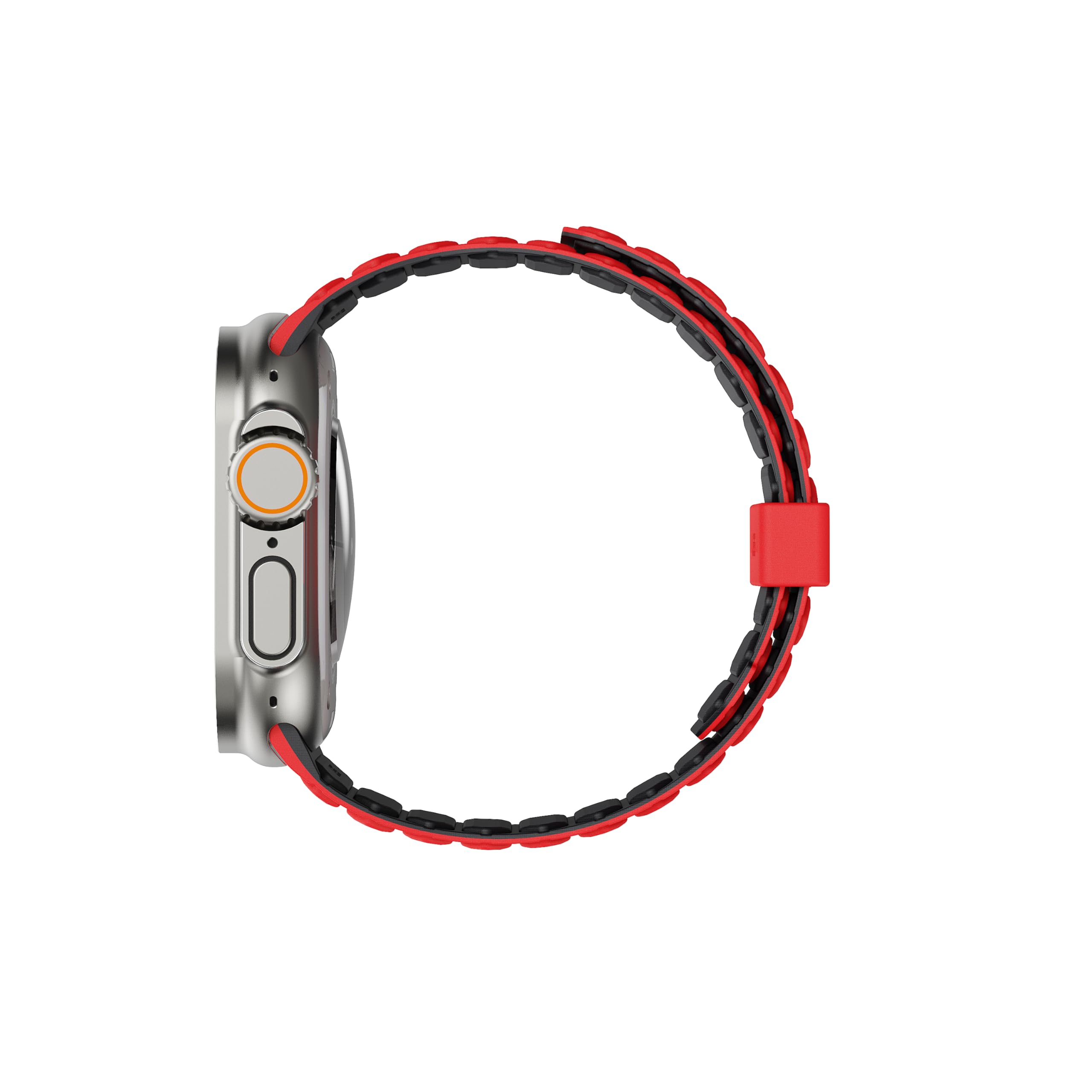 URBAN ARMOR GEAR UAG Bracelet de montre magnétique réversible double face en silicone compatible avec Apple Watch 49/46/45/44 mm et 42/41/40 mm Pathfinder Bracelet de montre magnétique réversible
