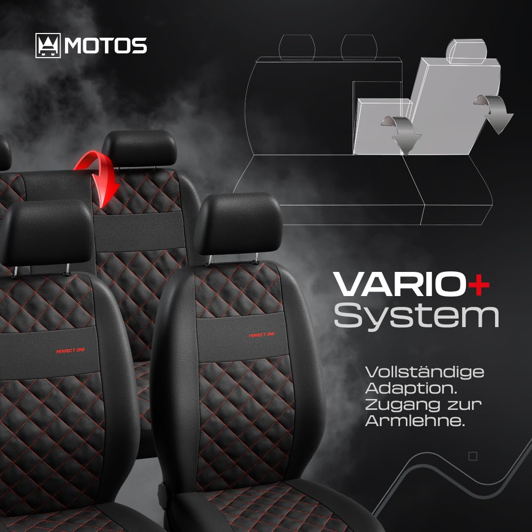 MOTOS Fundas universales para Asientos de Coche para Suzuki Vitara Funda Asiento Coche Delantero con Sistema de Airbag Activo, Ajuste, Material de Tres Capas, Aspecto Elegante, Aplicación Ver