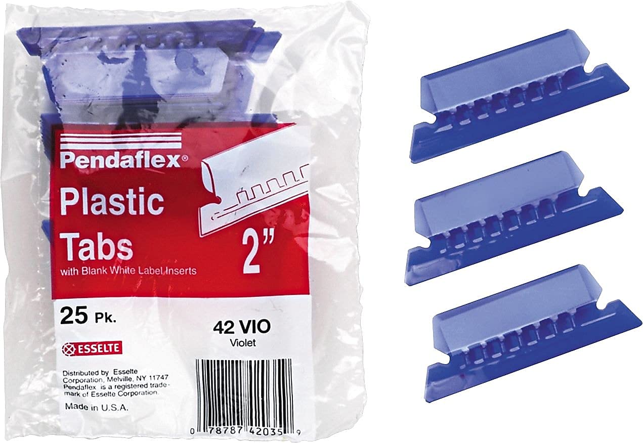 ess42vio – Tabs Inserts For Hanging file folders by Pendaflex