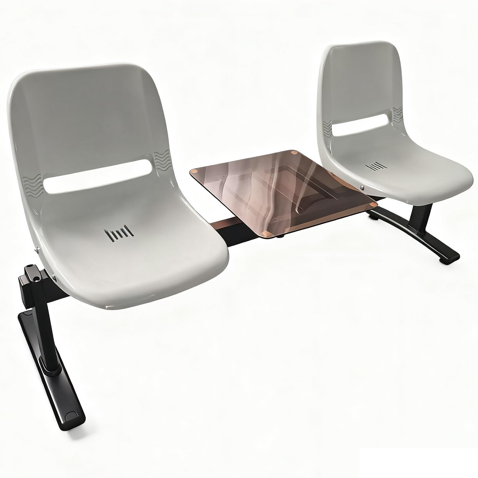 Sillas de recepción con mesa de centro para salas de espera en oficinas