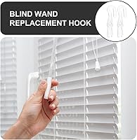 Vista 4 de DECHOUS 6 piezas de repuesto de gancho para varilla de giro de obturador, de plástico transparente, puntas de gancho de varilla de repuesto