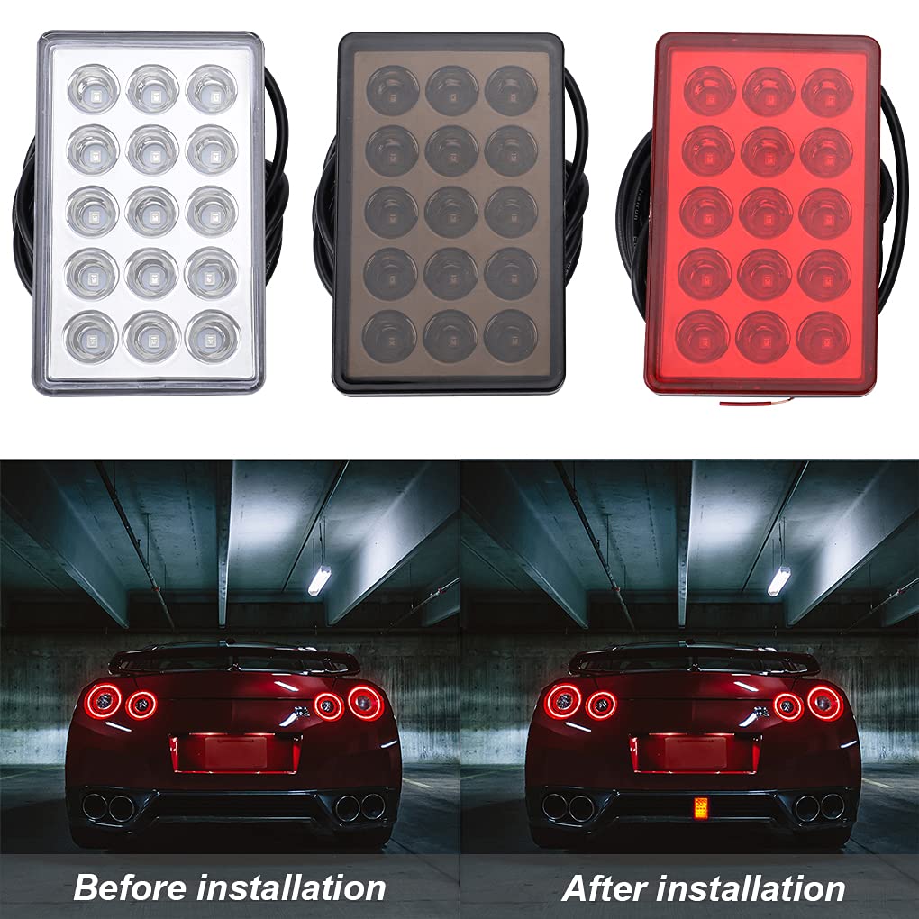 Luce Freno Auto for Auto Auto Auto Universale 1 2v F1. Triangolo Light Light Style LED Triangolo 20 GUIDATO Lampada stroboscopica in retromarcia Posteriore Posteriore (Emitting Color : 2)