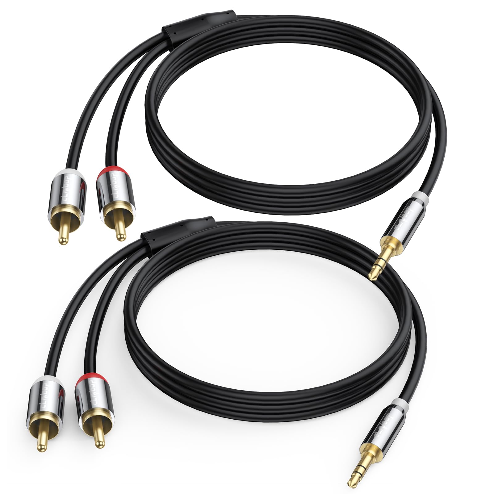CLAVOOPRCA Cables, Aux(6.6 Feet, 2 Pack)