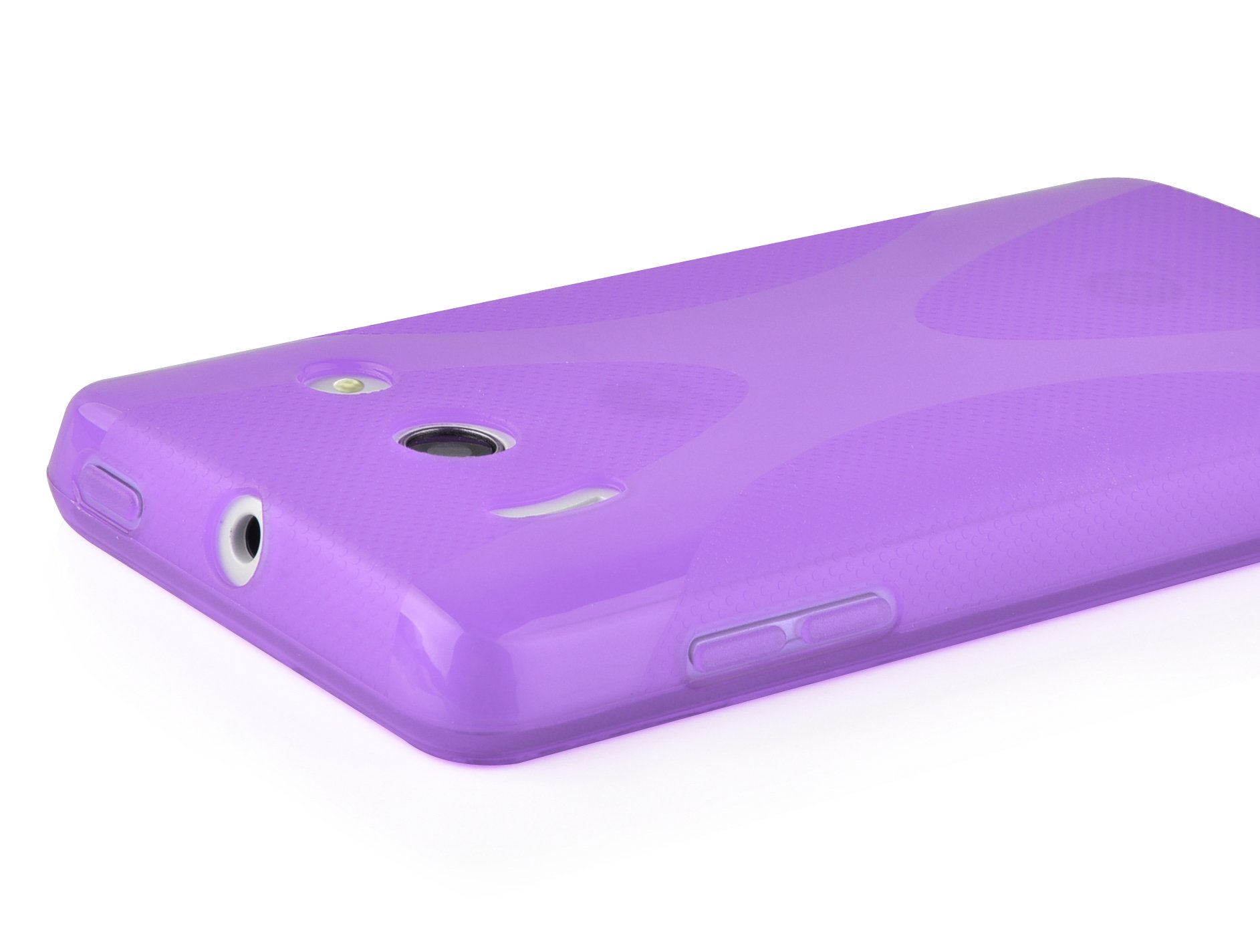Custodia Cadorabo Per Huawei Ascend Y300 – Cover Morbida In Silicone TPU Rossa, Sottile E Antiurto - 2