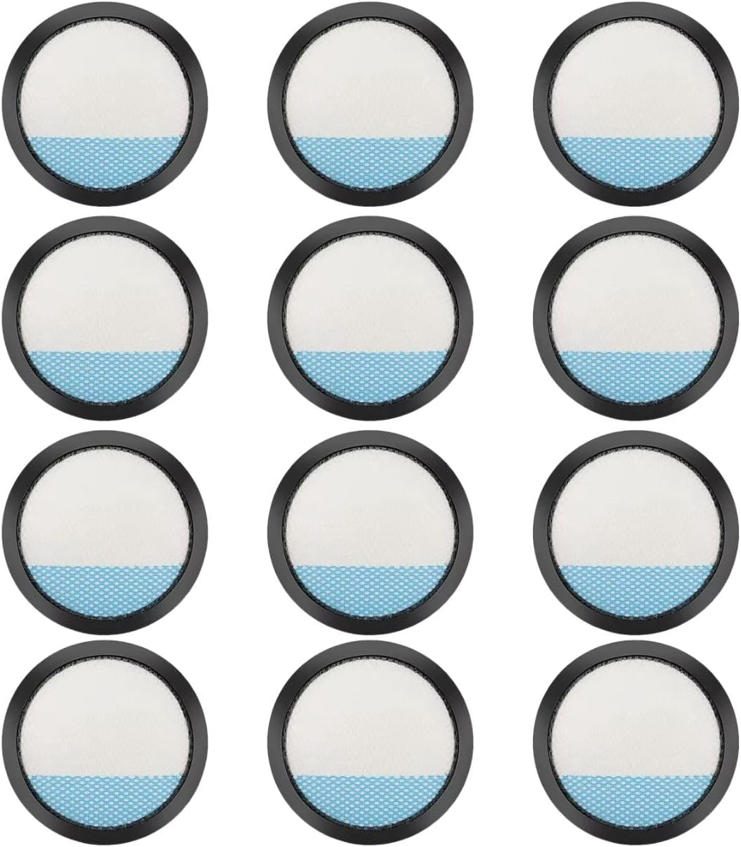 Nispira A32SV720N Vacuum Filter Replacement for Ryobi Cordless Stick Vacuum PBLSV716K, PBLSV716B, PBLSV717K, PBLSV717B, PCL720K, PCL720 Hoover ONEPWR Emerge BH53600 BH53602. 12 Packs