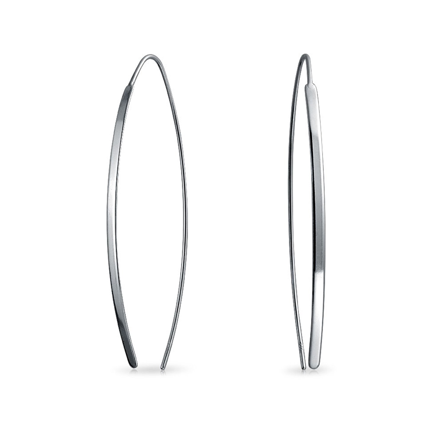 Delicati Orecchini Lineari Sottili E Lunghi Minimalisti Da Donna Per Adolescenti In Argento 925 Placcato In Oro Rosa