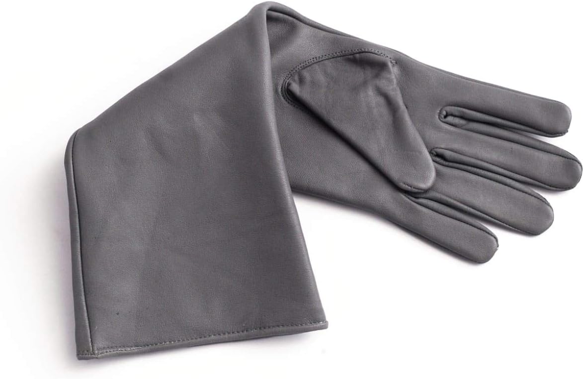 Women's Genuine Sheep Leather Ladies Long Opera Evening Party Dress Gloves (60-62 cm) Long