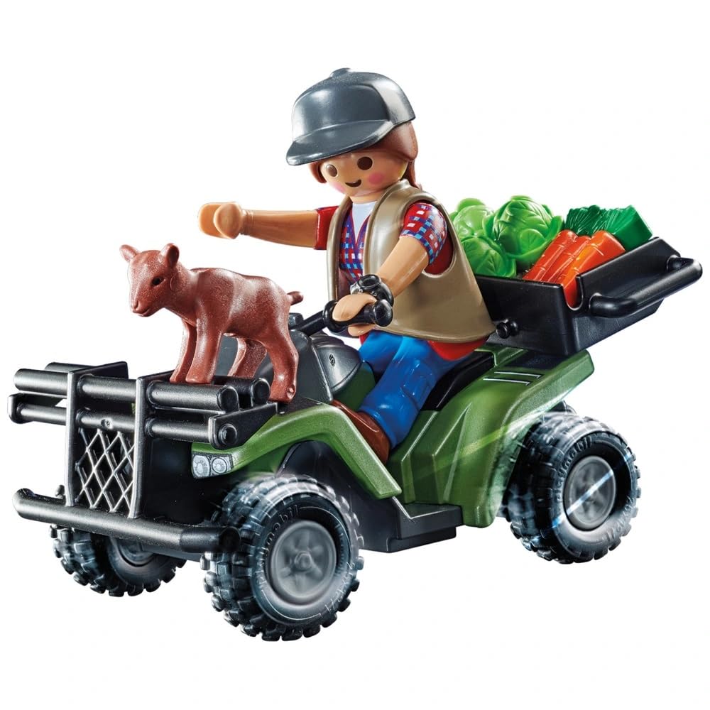 Playmobil 71041 City Action Farm Quad, Green - Image 2