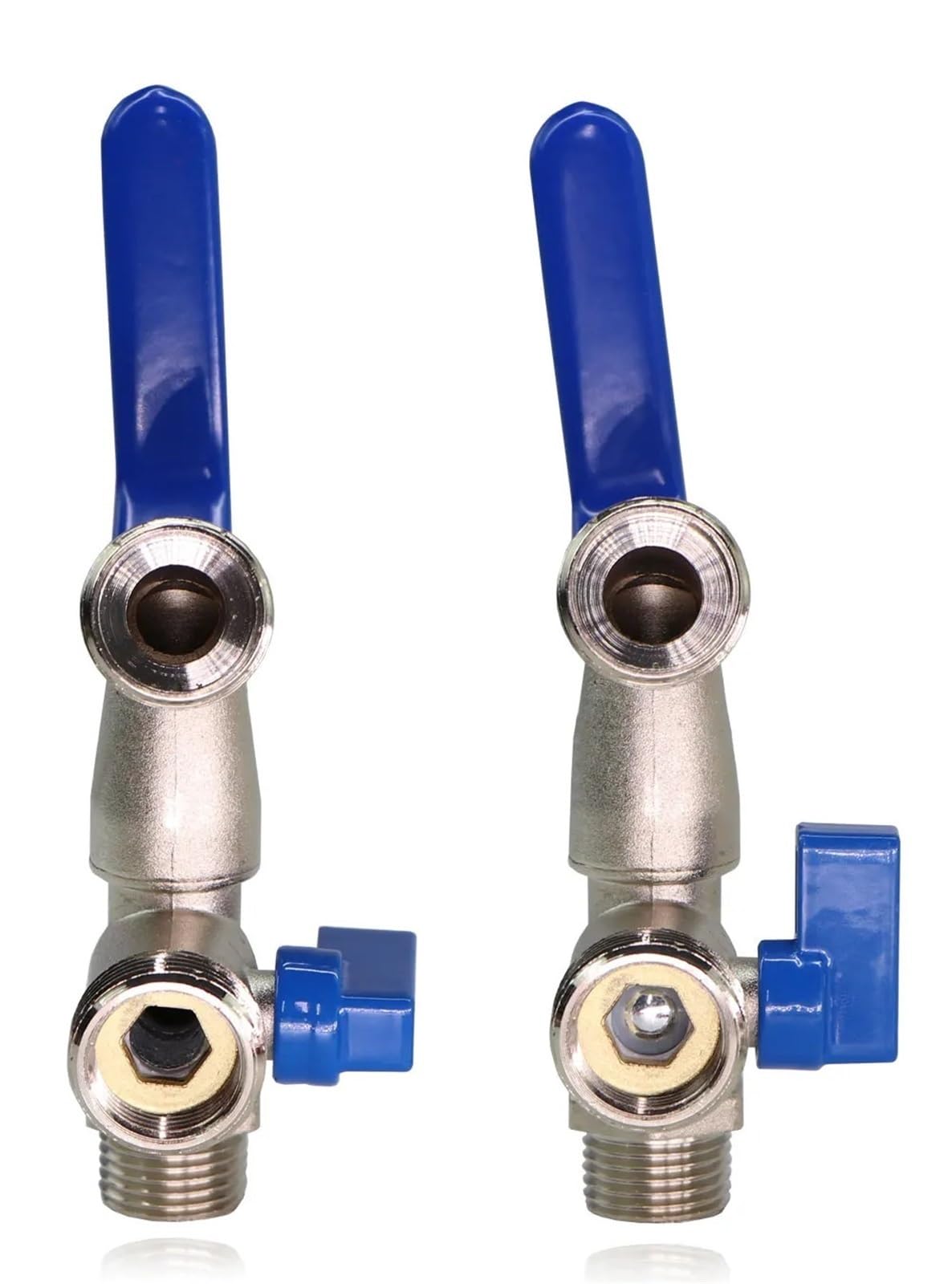 Rubinetto Giardino 1/2 ''X 16mm 3/4'' Rubinetto A Leva Da Giardino Rubinetto Dell'acqua for Esterni Manico Lungo Valvola a sfera a 2 vie a 1 via con connettore for serbatoio IBC