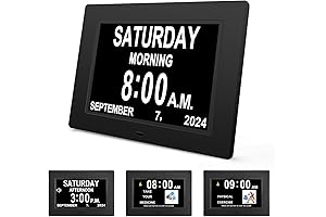 JALL 2024 New Large Screen Digital Calendar Planner Wall Touch Screen Dementia Day Clock