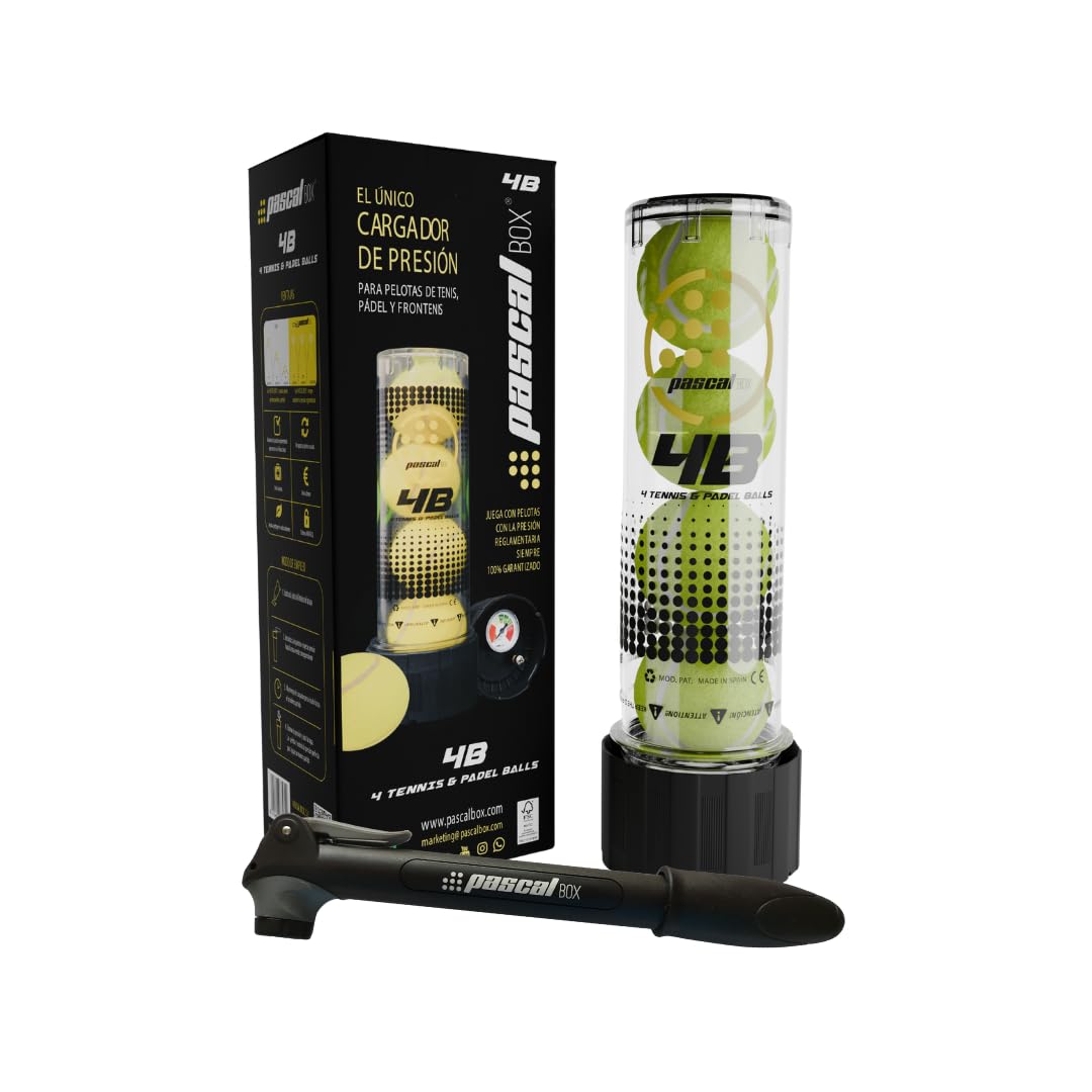 Presurizador Pelotas Padel con Bomba - Pack Completo Accesorios Bolas Padel y Tenis