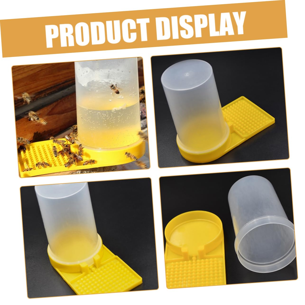8 Pezzi Mangiatoia per Api Portatile Distributore per Allevamento Apistico Design Professionale Accessorio per Beekeeping Facile da Usare