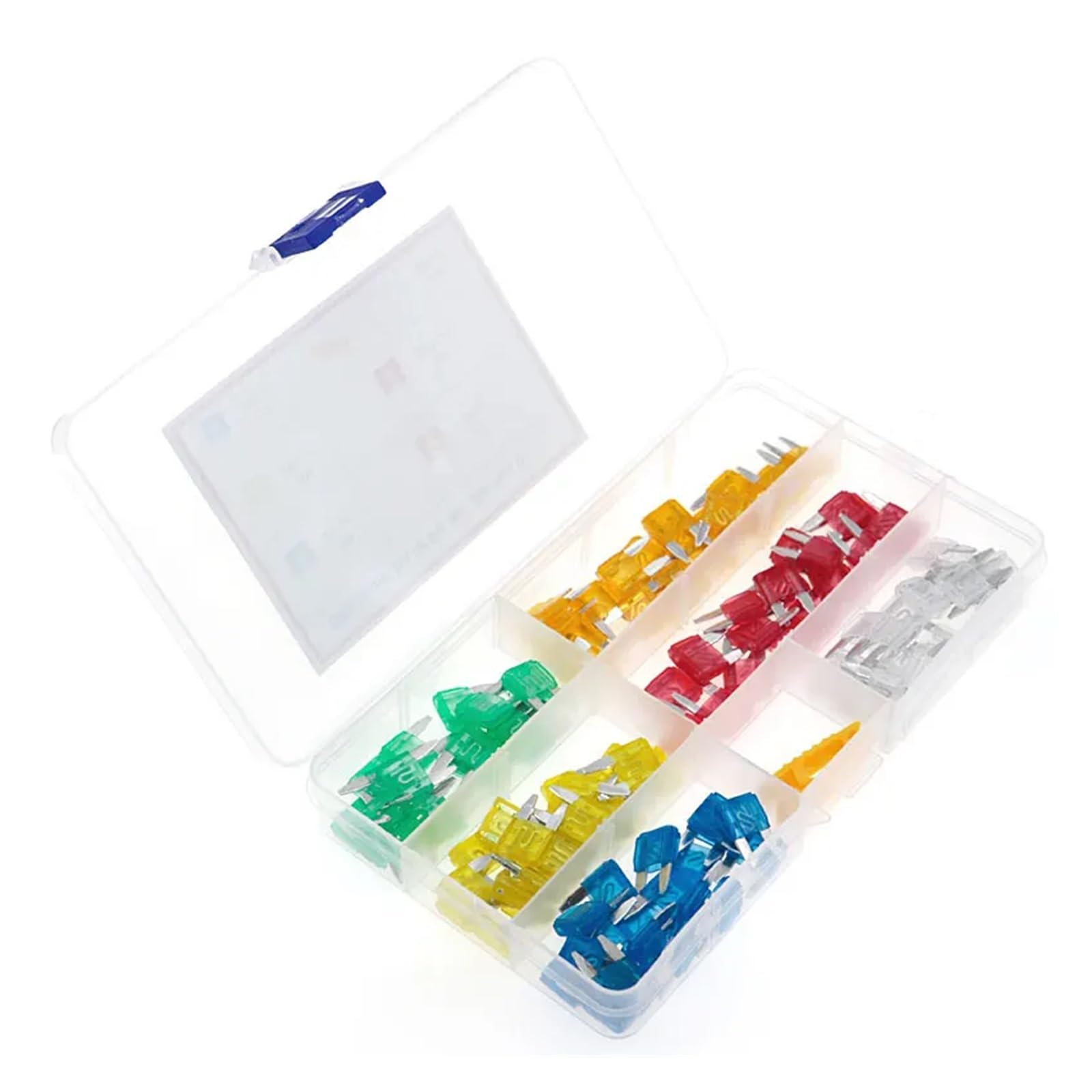 30-teiliges kleines Mini-Blade-Autosicherungsset for PKW LKW 5/10/15/20/25/30A Sicherung mit Kunststoffbox