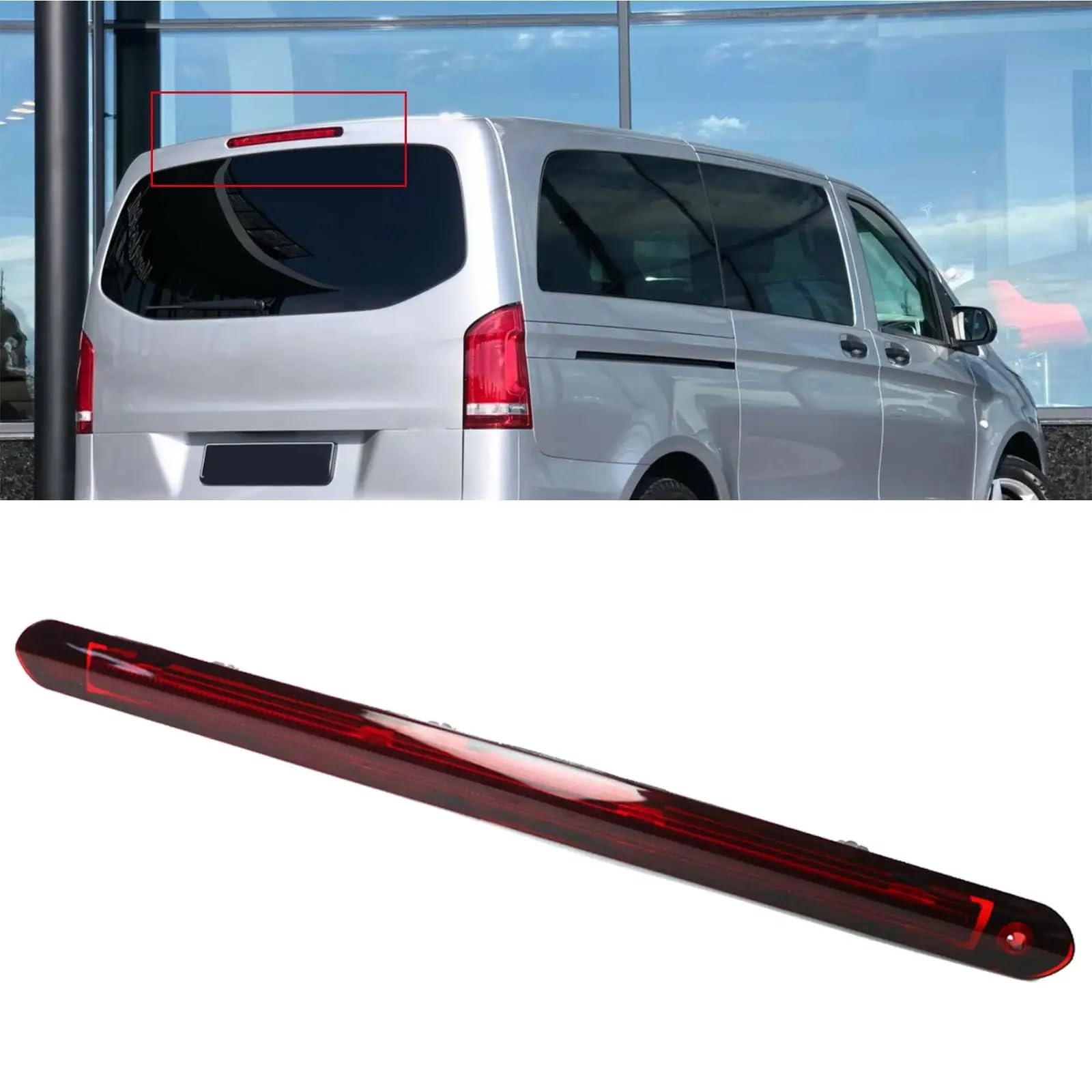 Lámpara de la tercera luz de freno Luz de freno adicional del tercer nivel vehículo para el portón trasero maletero para Mercedes para Vito W447