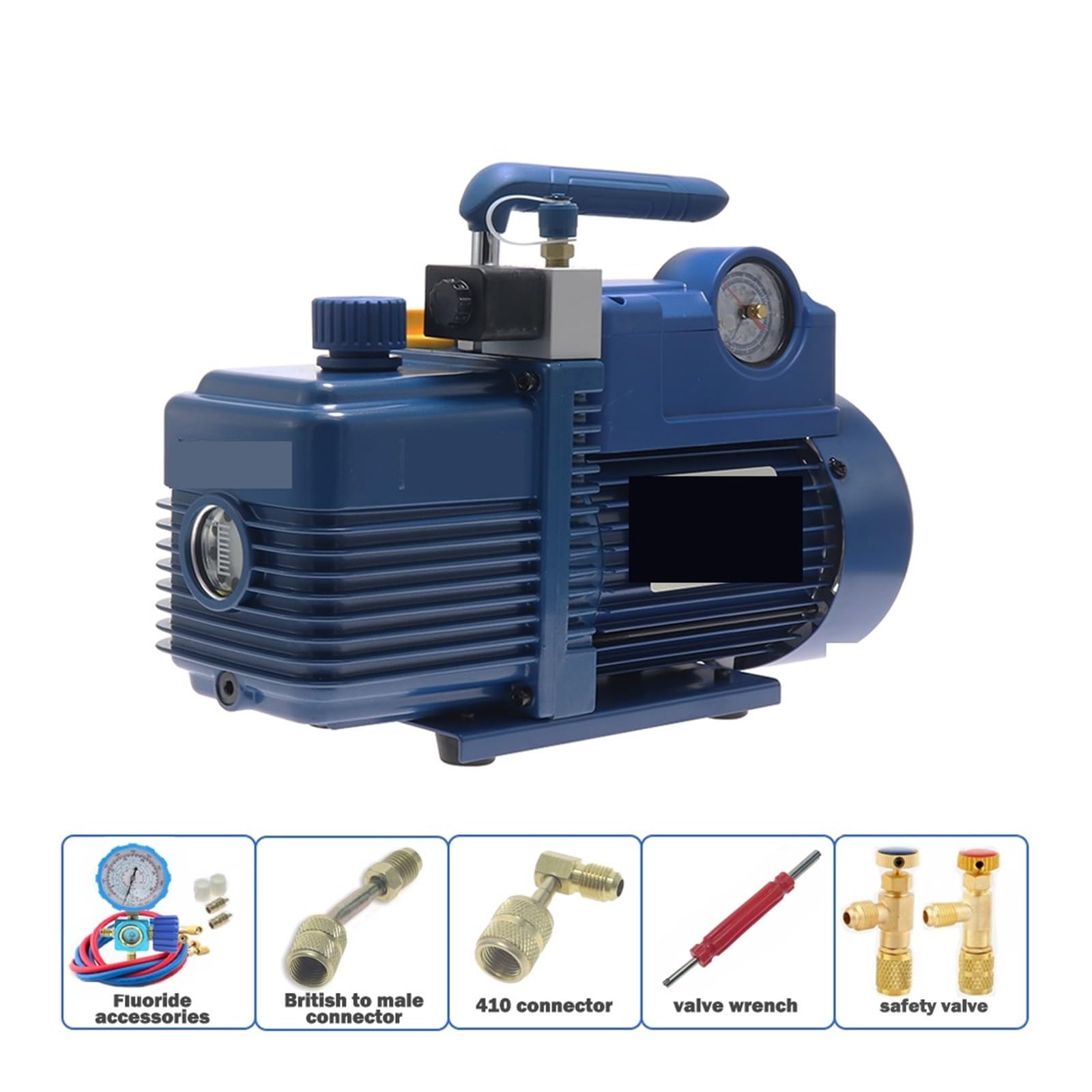 Vakuumpumpe V-i240SV Vakuumpumpe, 2-stufige Kältemittel-Klimaanlagen-Vakuumpumpe for R410A R407c R134a R12 R22 Kältemittel 4CFM