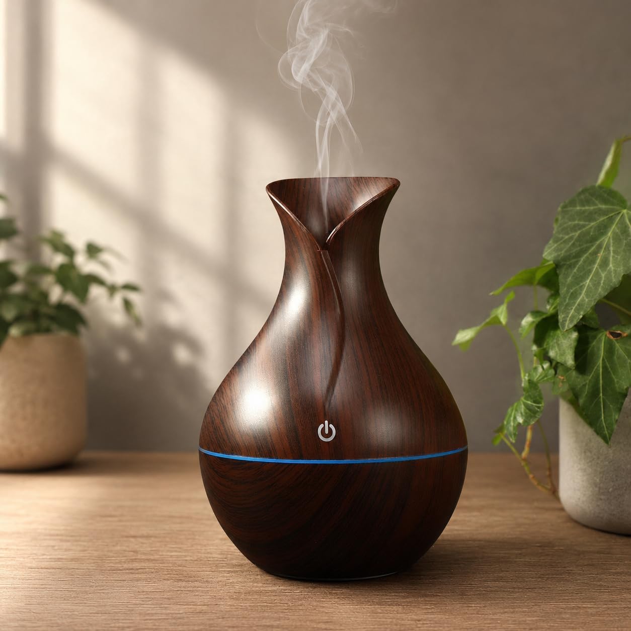 KIMEE 2 in 1 Pot-Shaped Cool Mist humidifier and Essential Oil Diffuser with Colorful Ambient Lighting | Cool Mist & Ambient LED Light for Home, Office & Relaxation-image-24