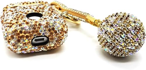Miniatura 5 de Lujosa funda para AirPods con diamantes de imitación, ostentosa funda de diamantes protectora de estuche de carga de AirPods para Apple I10I12 TWS