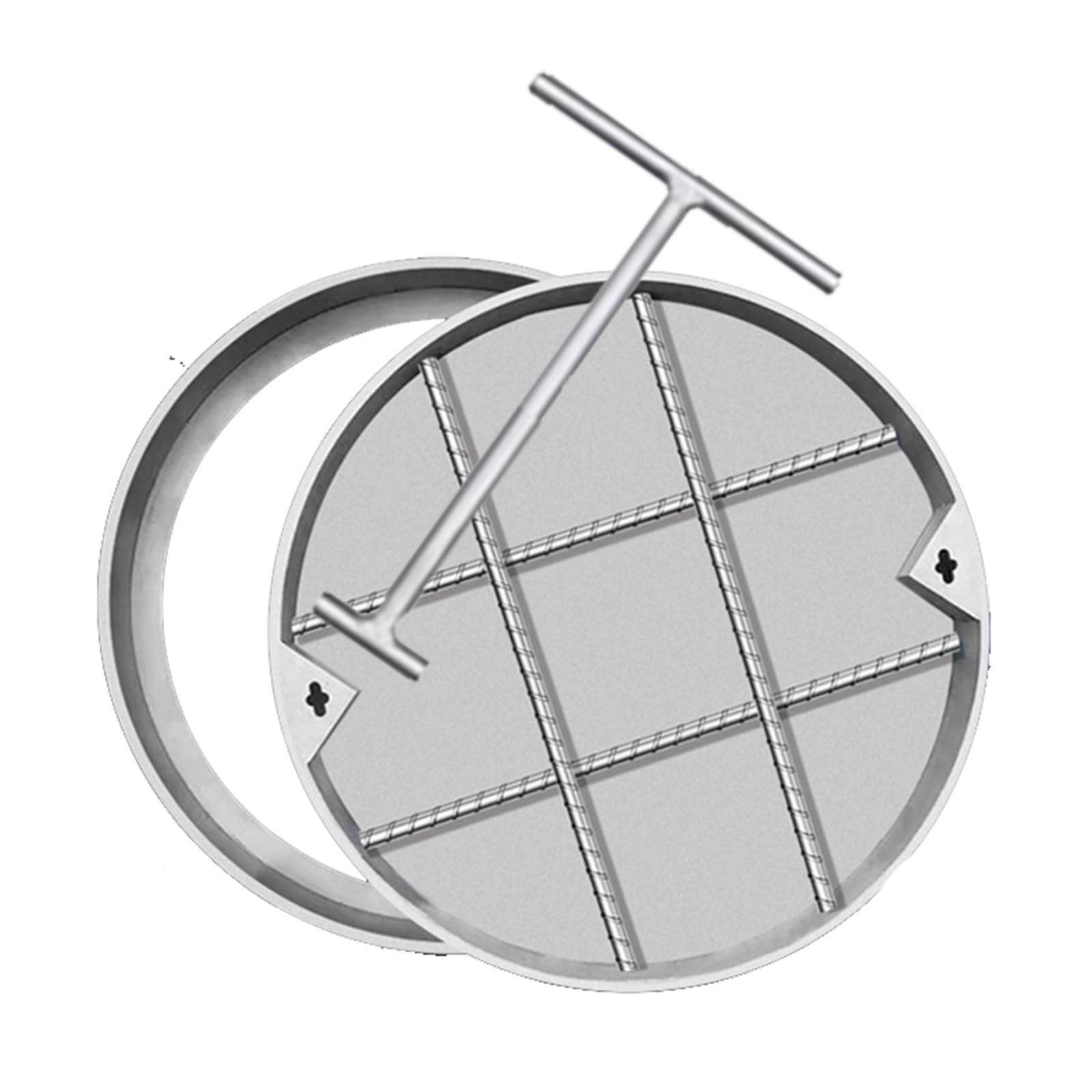 GJMSSMY Recessed Manhole Cover decorative finish outdoor ground cover landscaping cover inspection chamber
