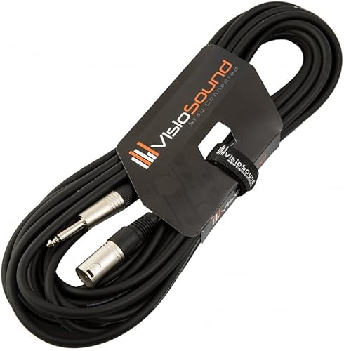 XLR 3-Polig MA nnlich Stecker auf 6 3mm Mono Jack Klinke Audio Signalkabel 10m