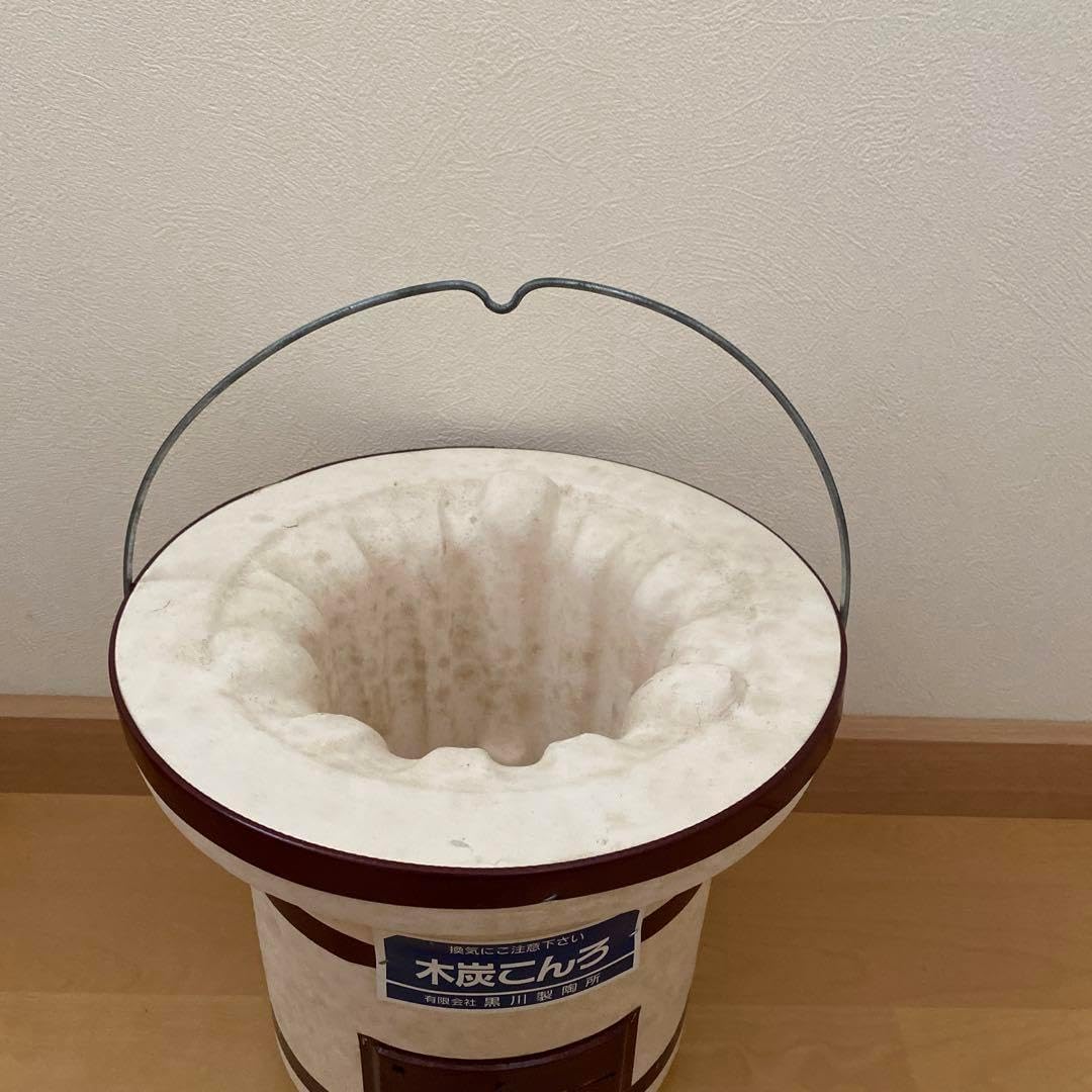 愛知県碧南市　三河　ミカワ 特選品 陶器窯 黒七輪 直径約30cm 愛知県碧南市 三河 ミカワ 特選品 陶器窯 黒七輪 直径約30cm - メルカリ