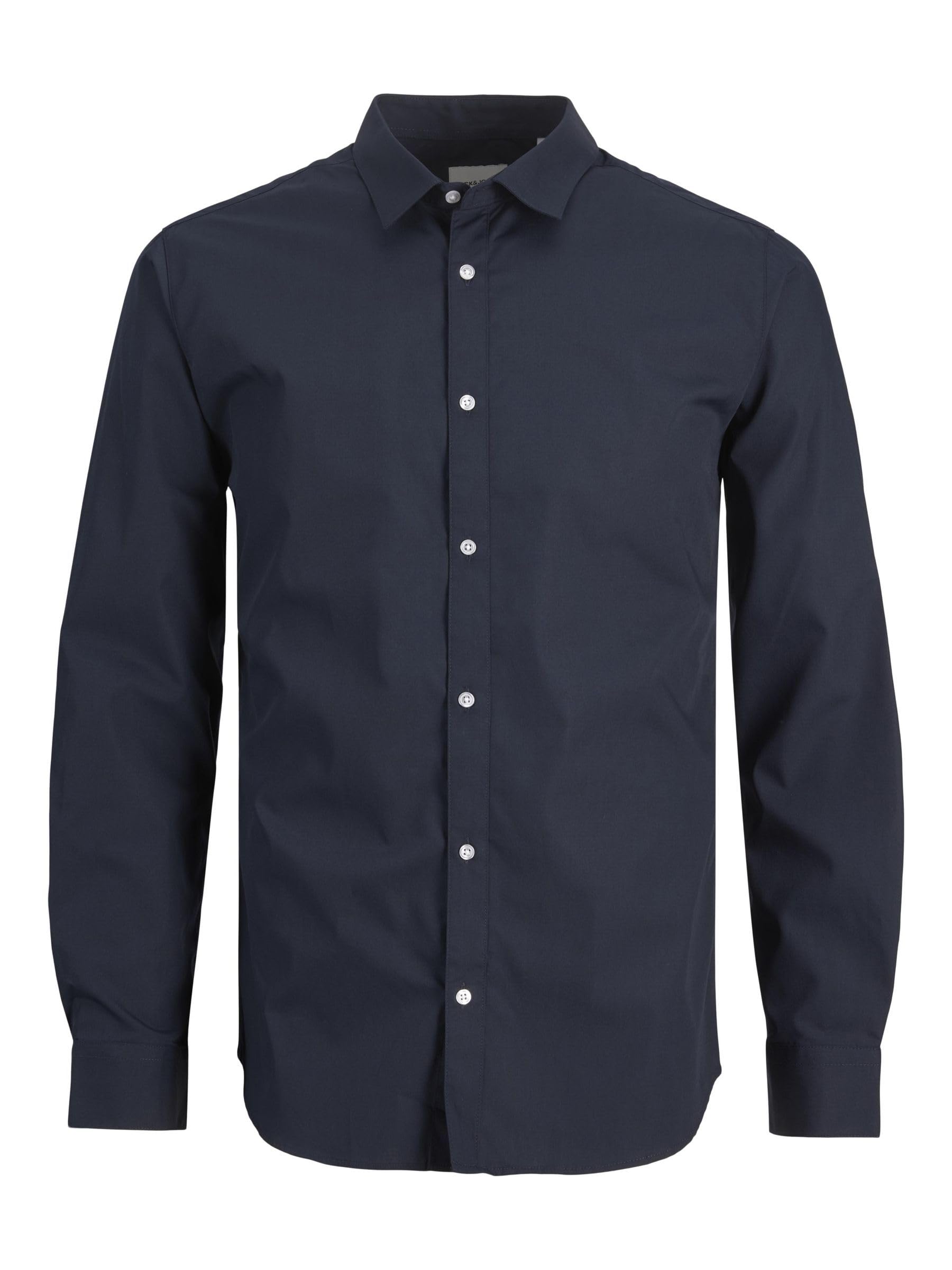 Jack And Jones Men's Blue Joe Poplin Shirt in Size XL, Sports Direct