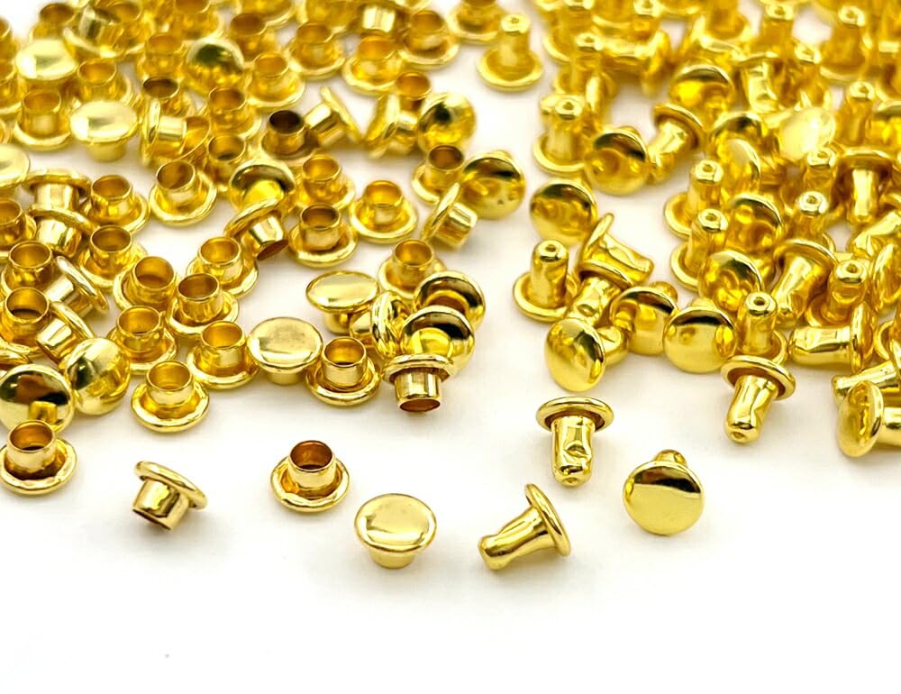Amazon.co.jp: 1「両6並」 100組入 両面カシメ 頭6mm 足5mm カシメ 6mm 