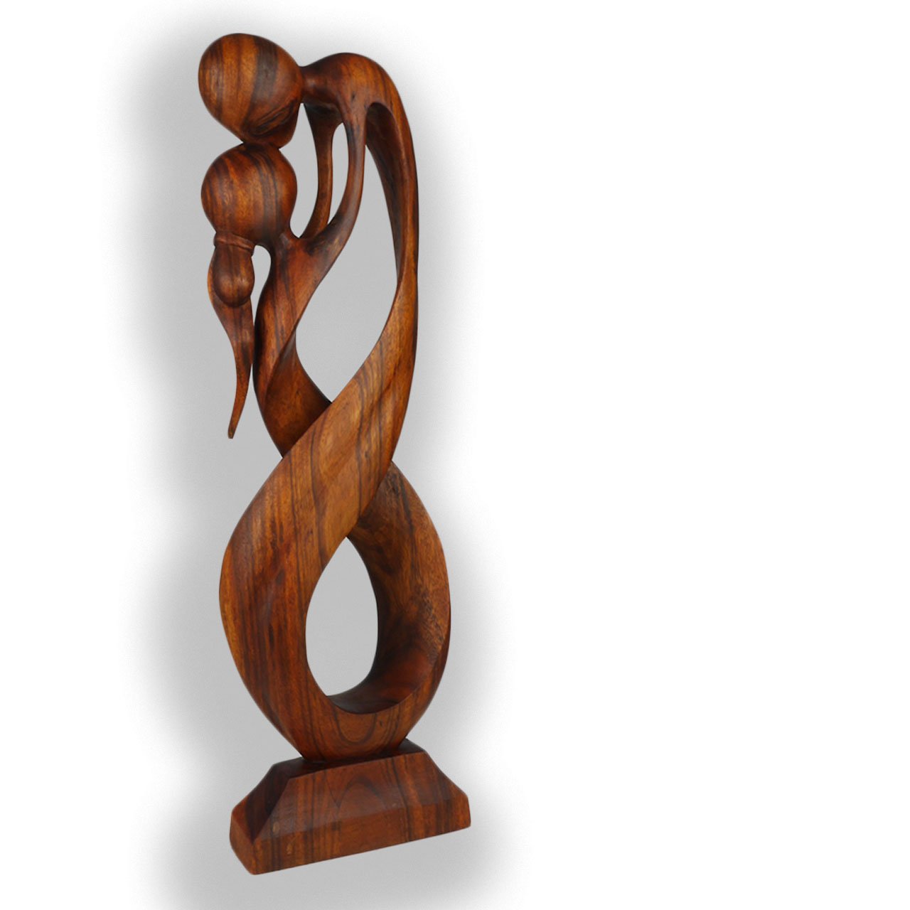ART-CRAFT Küssendes umschlungenes Paar aus Suarholz 60cm