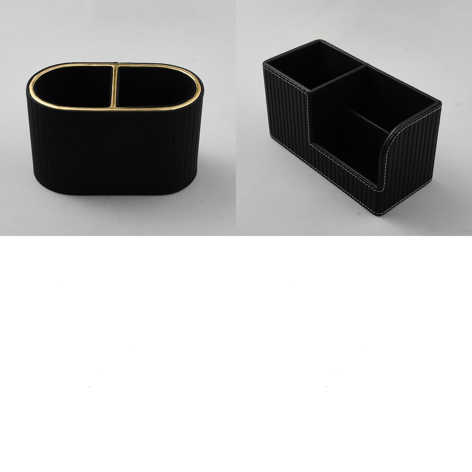 2 organizer da scrivania in pelle PU, versatile, portapenne con più scomparti, da scrivania, telecomando, organizer per scuola, ufficio, feste, decorazione per la casa