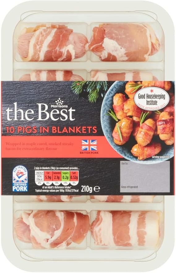 Morrisons The Best Pigs In Blankets, 210g Amazon.co.uk Grocery