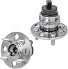 Detroit Axle - Pair Rear Wheel Bearing Hubs for 2006-2011 Accent Kia Rio Rio5 2 Wheel Hub Bearings Assembly 2007 2008 2009 2010 Replacement [ABS Models]