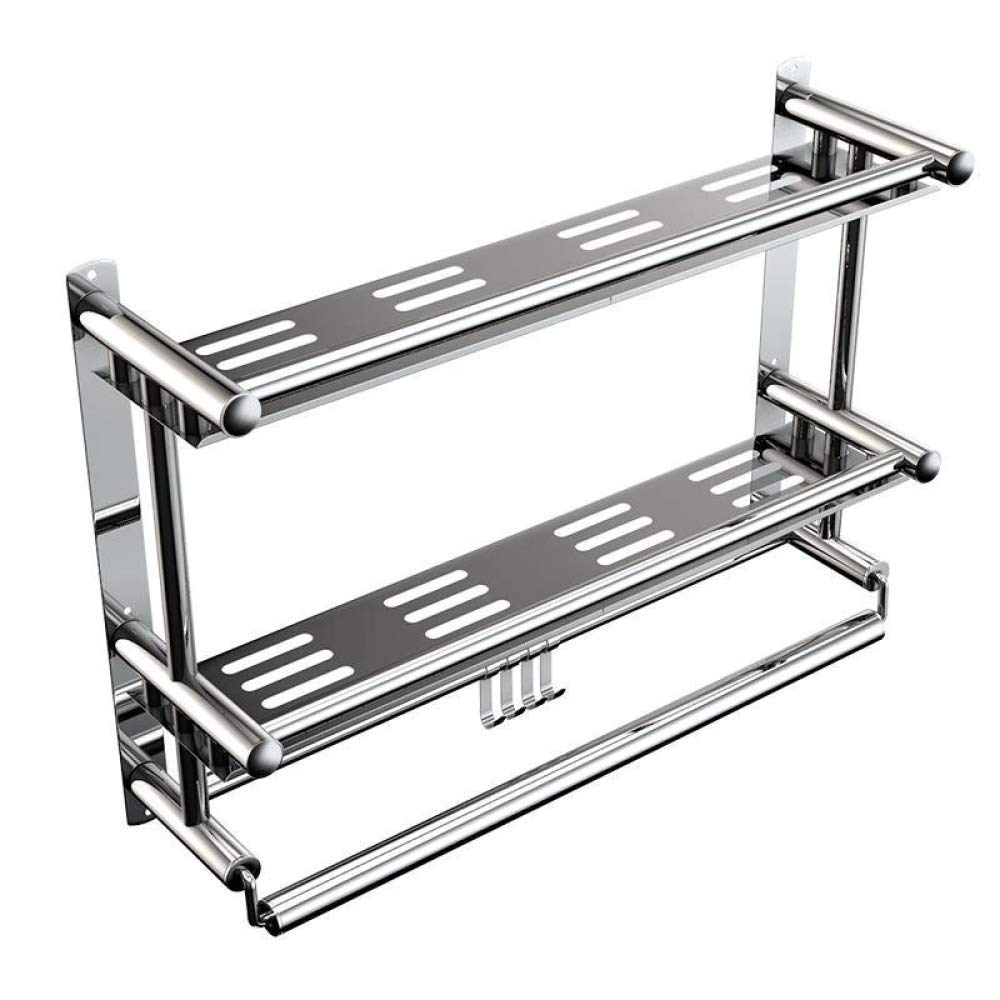 Perforación Estante de Ducha Estante de Ducha Estante de Esquina Toallero Telescópico Colgante de Acero Inoxidable Rectangular Estante de baño Estante de Esquina Soporte de champú para Puerta de