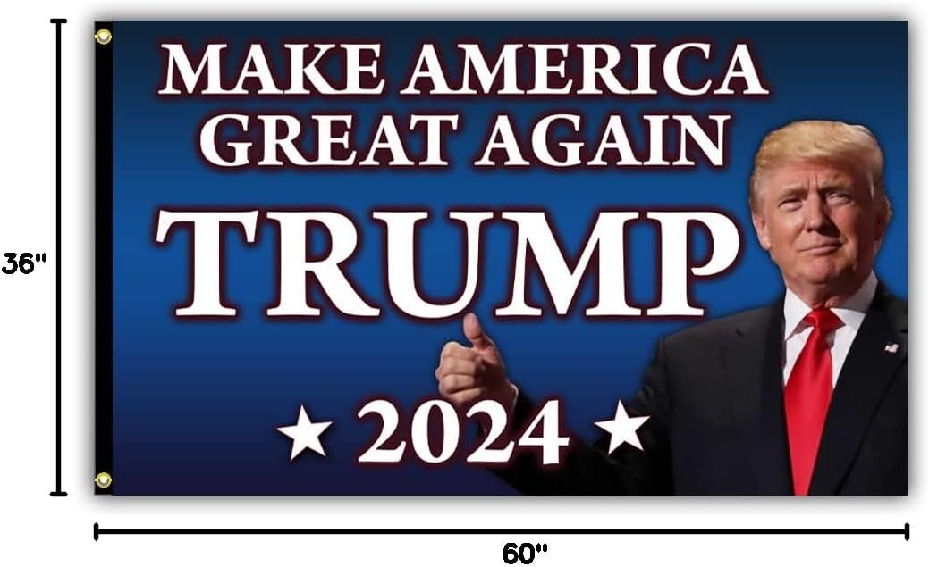 TRUMP 2024 MAGA Make America Great Again Premium 3x5 Polyester Flag (Printed in the USA)