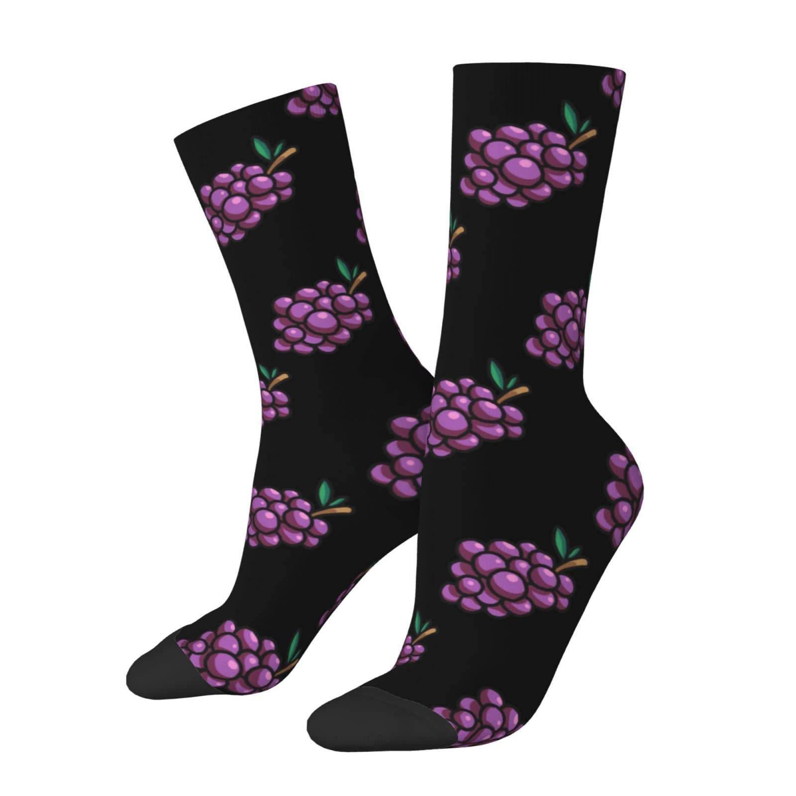 Kwqdozf Unisex As Pic Grapes Socks Funny Novelty Crew Socks Gift For Men Women Teen