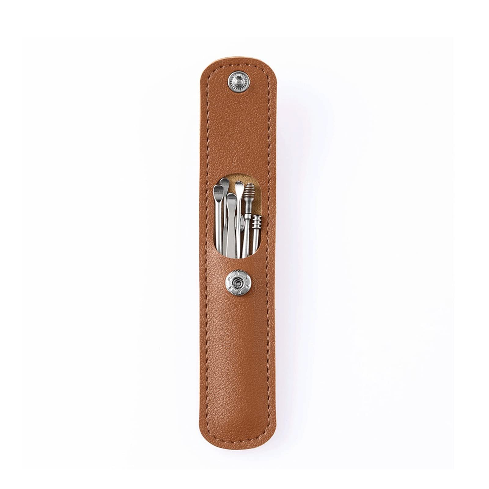Prodotti per la rimozione del cerume Pulitori per cerume per Le Orecchie Raccoglitori per cerume in Acciaio Inossidabile Curette per la Rim