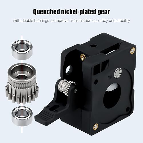 Miniatura 2 de Super Light Actualizado Acero endurecido Engranajes dobles HGT extrusora universal Bowden Direct Drive Compatible con NEMA14 36MM Ender 3 V2 PRO 5