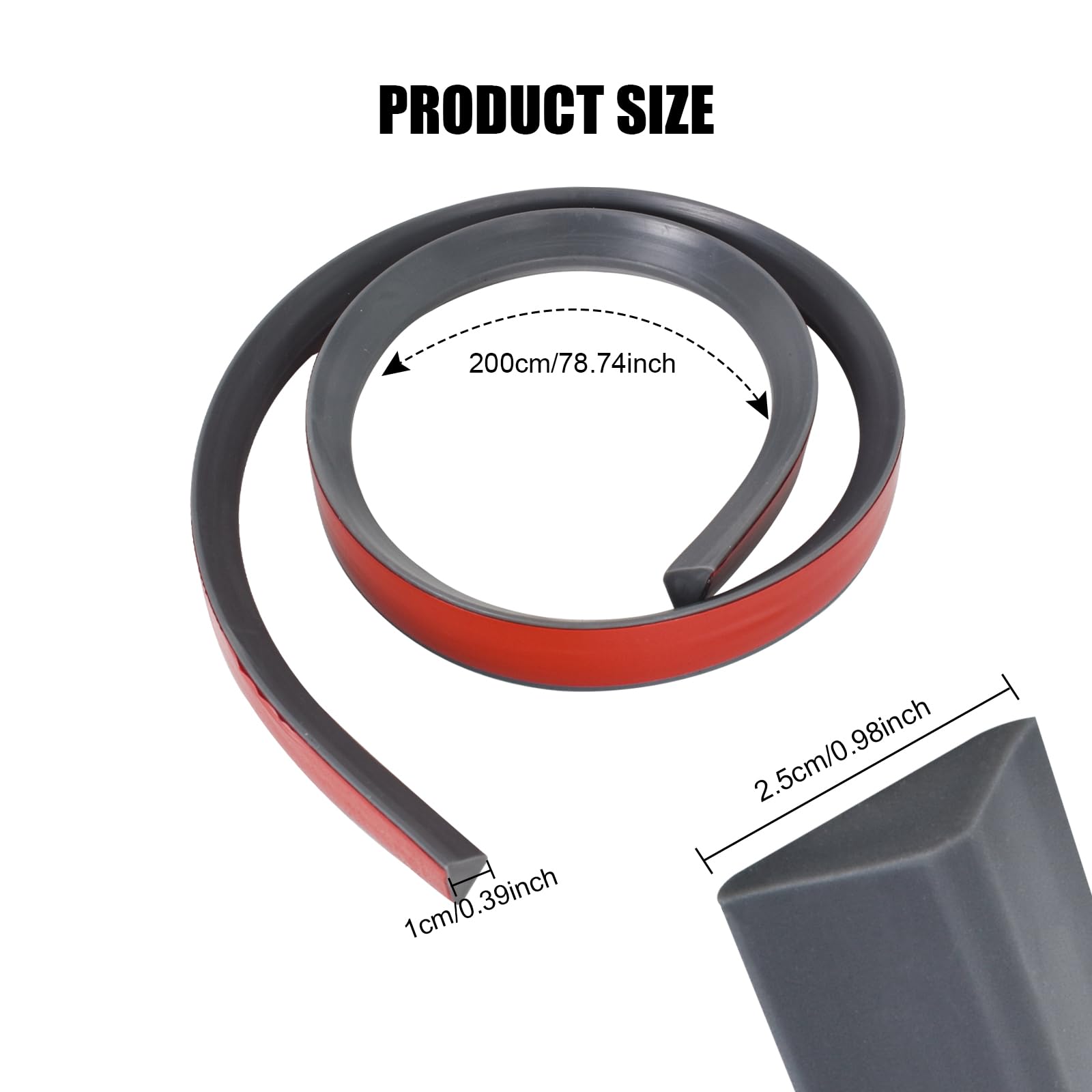 2 m waterbeschermingsstrip, zelfklevend, opvouwbare douchewaterstop, waterdamm voor badkamer en keuken (wit