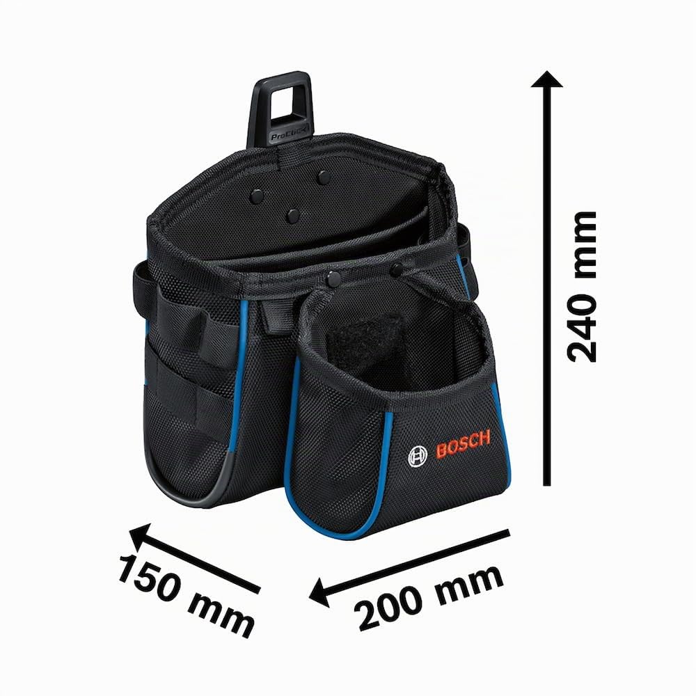 Bosch Professional Kit cintura portautensili ProClick: 1 cintura 108 (misura L/XL), 1 borsello GWT 4, 1 borsello GWT 2, 2 ProClick Holder