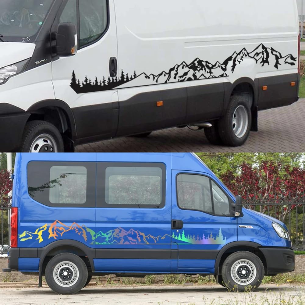 Adesivi Per Carrozzeria Auto Camper Van Stripes Wraps - Foto 5