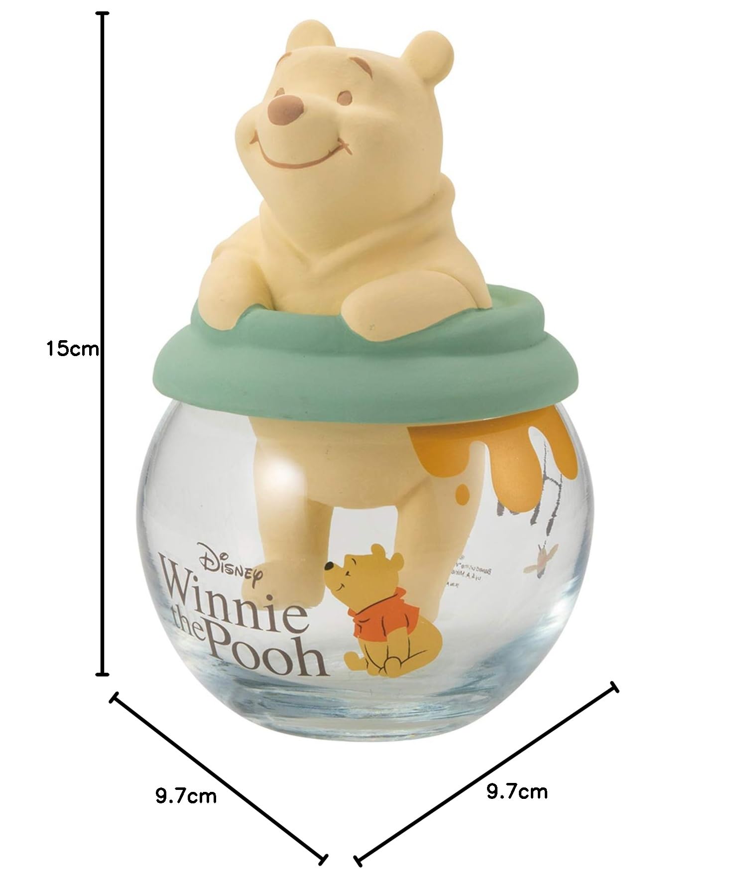 美品】プーさん陶器ライト置物インテリア工芸品美術品A2662