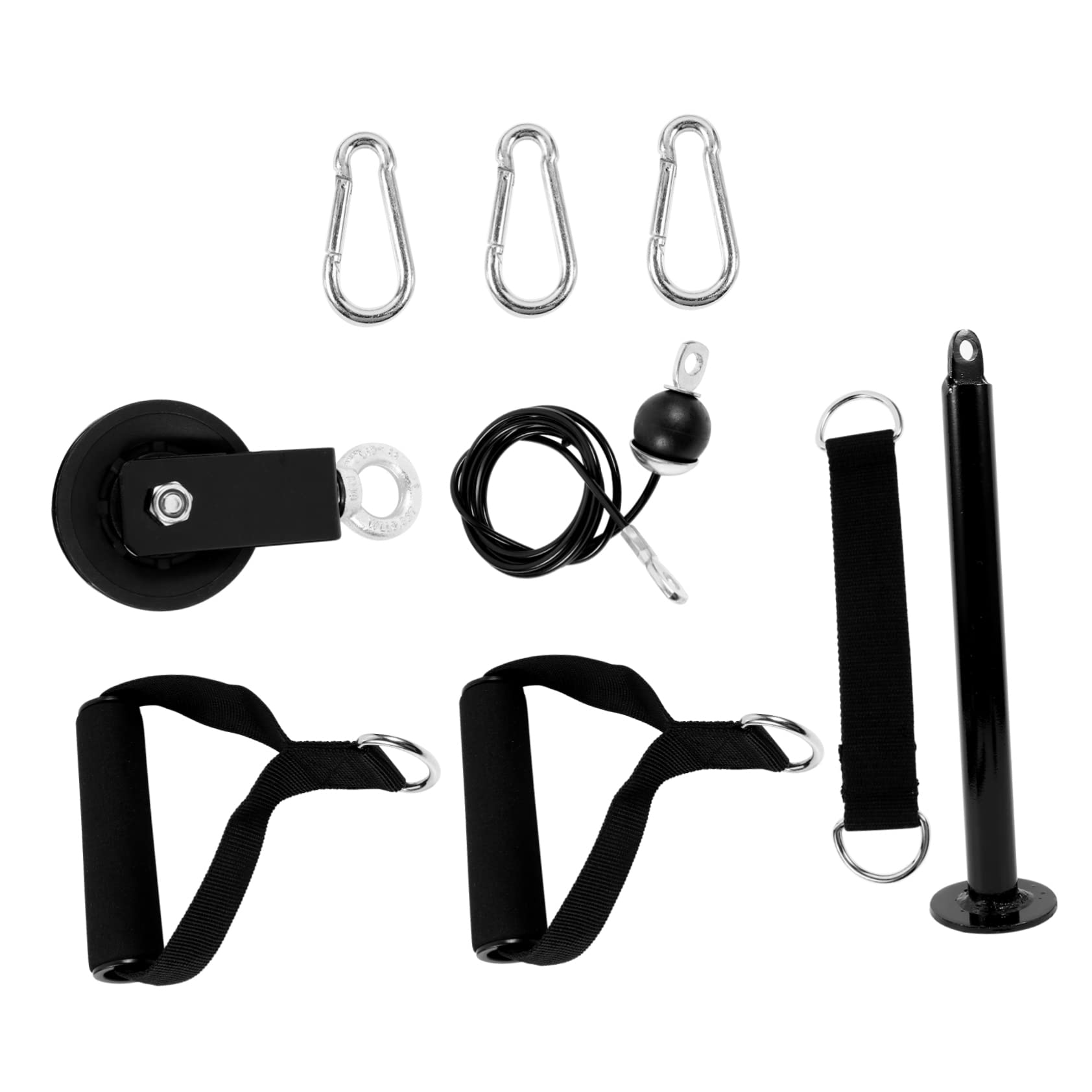 UKCOCO Sistema de Poleas y Cables para Gimnasio en Casa 1 Juego Metal