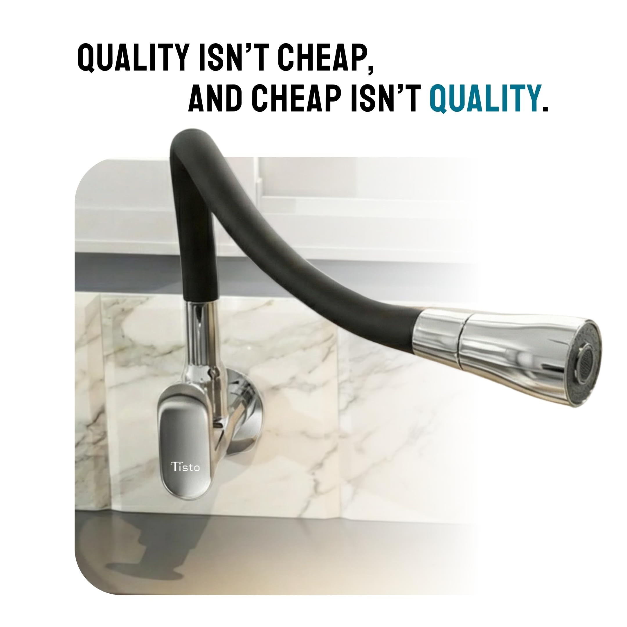 Tisto Flexis Sink Tap - 10 Year Warranty -5