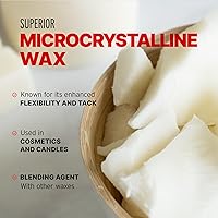 Vista 3 de Blended Waxes, Inc. Bloque de cera microcristalina, cera para esculpir y fundir, ideal para hacer velas y uso diario, 1 libra, paquete de 2