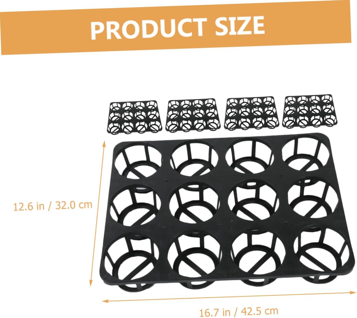 Hemoton 5pcs Round Plant Germination Rack Nursery Pot Holder for Greenhouse and Home Gardening for Vegetables Flowers and Saplings