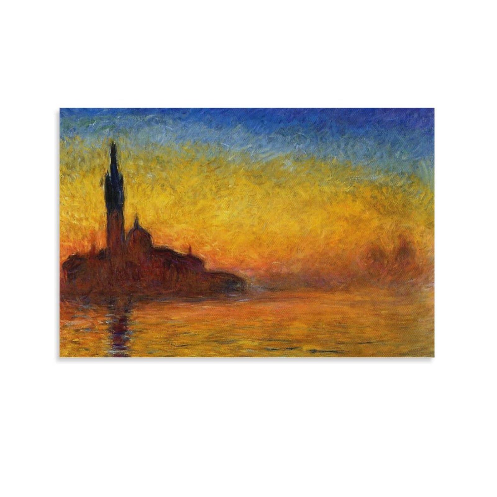 Amazon.co.jp: Claude Monet クロード・モネ代表作『黄昏 