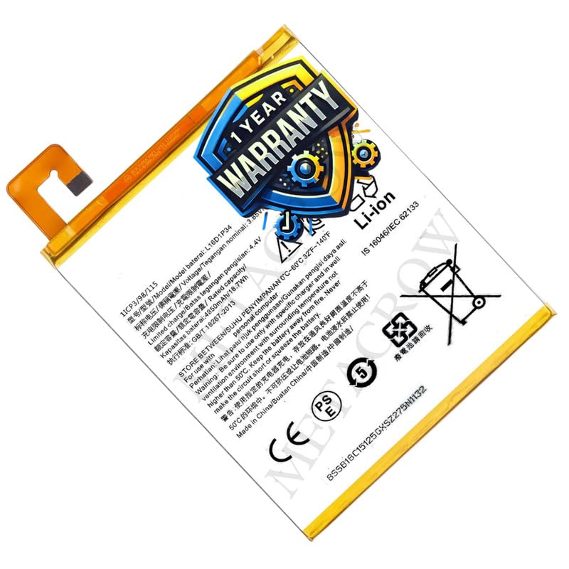 Image of Original L16D1P34 Battery Compatible for Lenovo Tab 4 8 (TB-8504F TB-8504X) Battery - (4850mAh) - 1 Year Warranty MC10